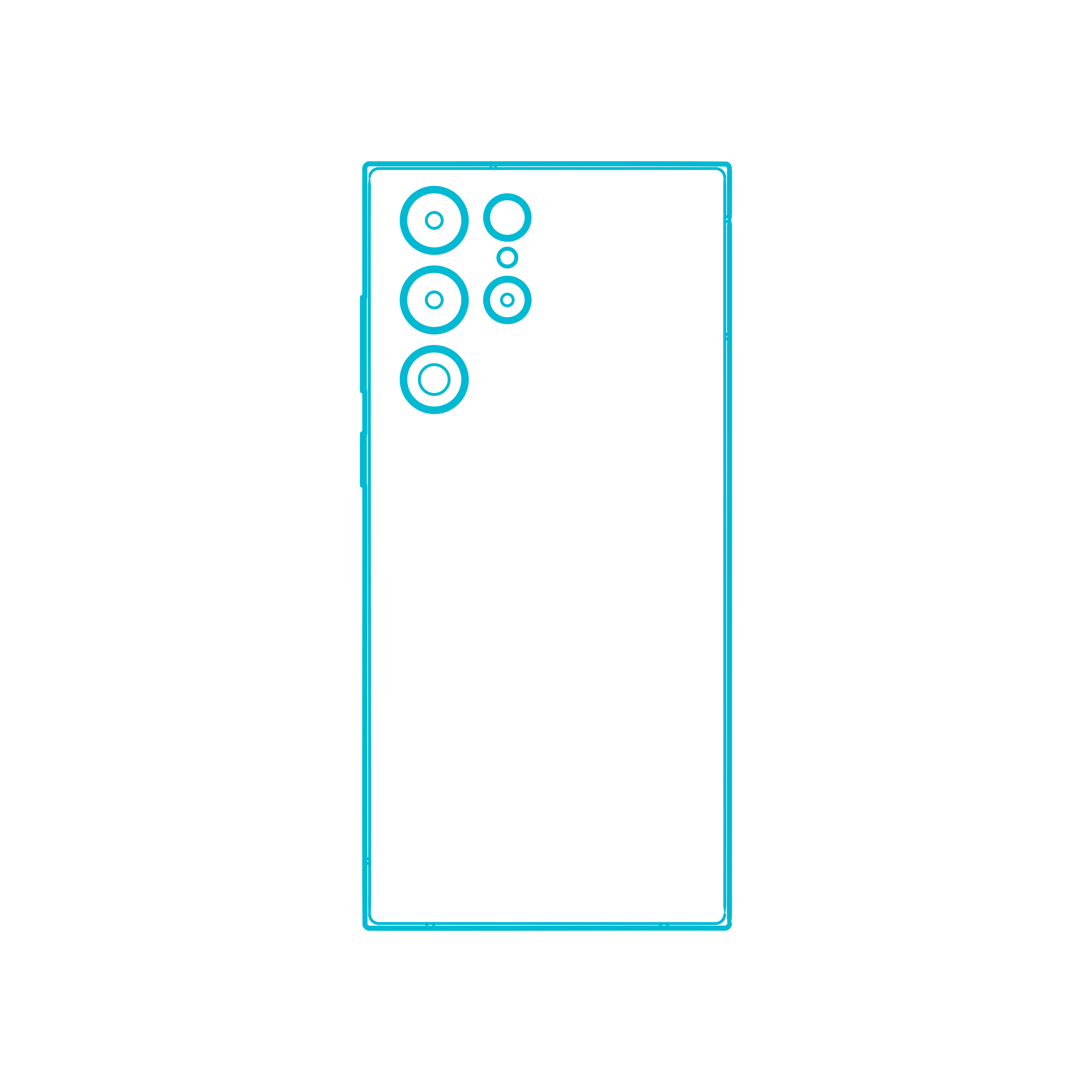 Digital Samsung Galaxy S22 Ultra Clean Line Art Illustration Svg Free Vectors